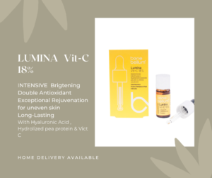 Silky Lumina Vit-C 18% serum contains an intense concentration of the latest generation of Vitamin C